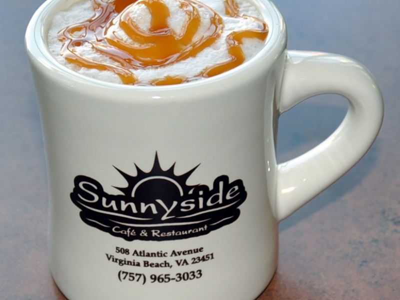 Latte caramel marchiato