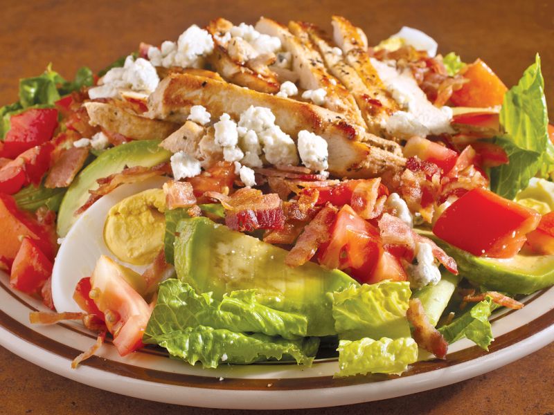 exotic salad on a plate